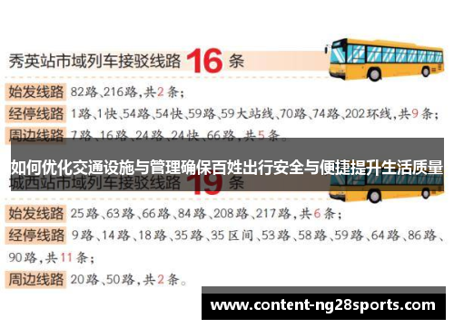 如何优化交通设施与管理确保百姓出行安全与便捷提升生活质量