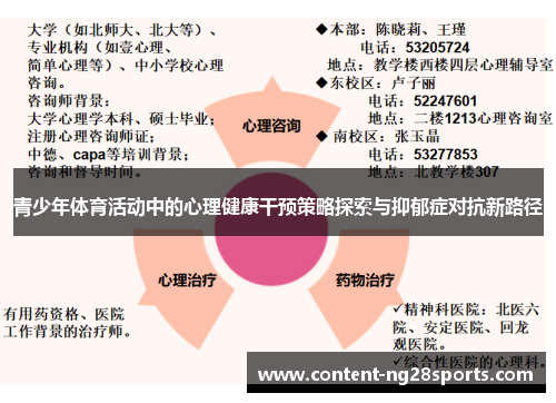 青少年体育活动中的心理健康干预策略探索与抑郁症对抗新路径