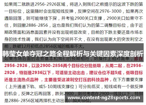 韩莹女单夺冠之路全程解析与关键因素深度剖析